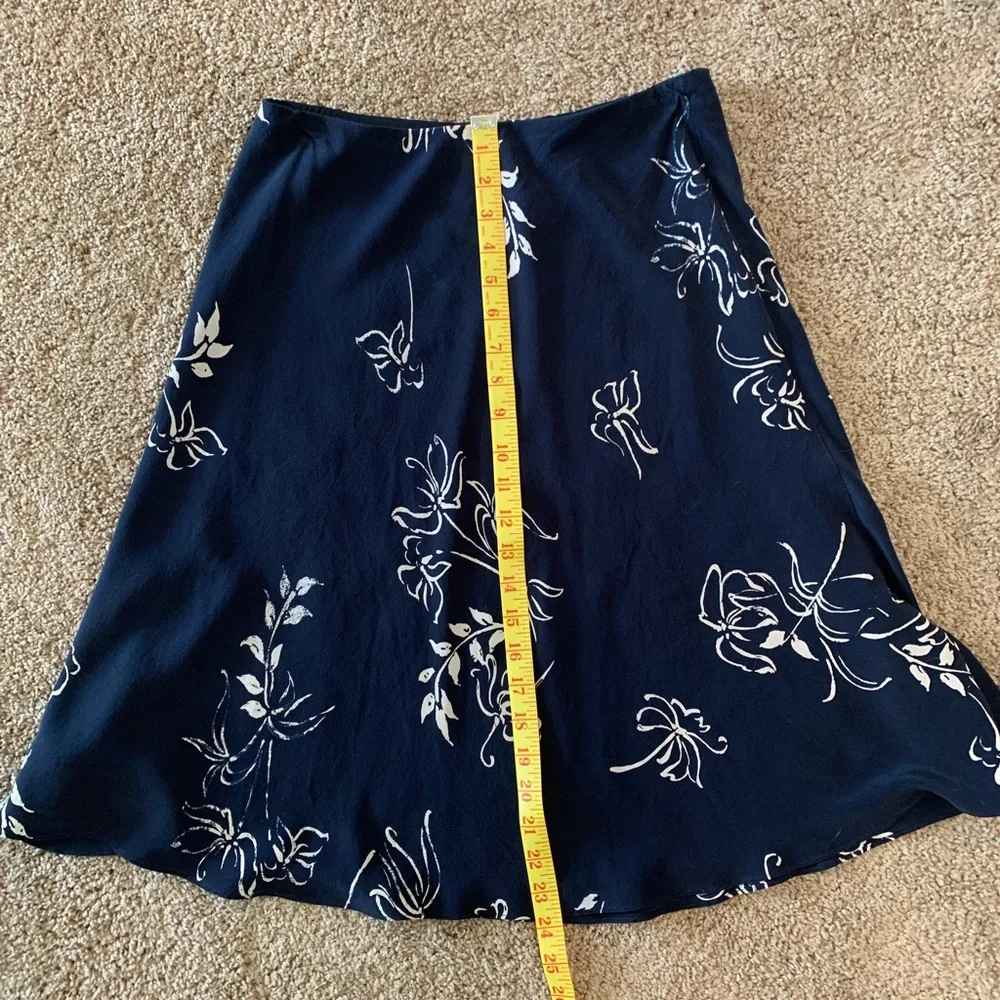 Ralph Lauren Petite 100% silk floral print skirt , size P/P. XS/S - Picture 5 of 5